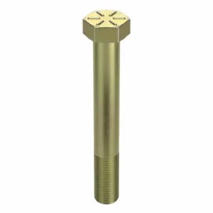 GRAINGER N04360.075.0450 Hex Head Cap Screw 3/4-16X4-1/2 Steel Grade 8 Zinc Yellow, 5PK | AH8HZL 38TT32