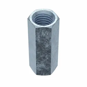 FABORY B11400.062.0212 Coupling Nut, 2-1/8 Inch Length, 5/8-11 Thread Size, Grade 2 Grade | CG7AZG 178P56