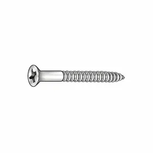 FABORY B25120.016.0100 Wood Screw, 1 Inch Length, Steel, #8 Size, 5000PK | CG7CRH 400H89