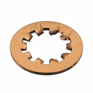 FABORY B50462.025.0001 Lock Washer, Phosphorus Bronze, #10 Size, 0.023 Inch Thickness, Internal Tooth, 37000PK | CG7HAY 42JY51