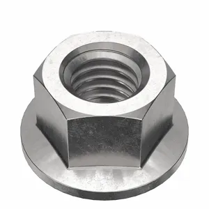 FABORY B51108.037.0001 Lock Nut, 0.75 Inch Flange Dia., 3/8-16 Thread Size, 18-8 Grade | CG7KGQ 177Y08