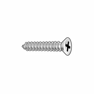 FABORY B51680.019.0200 Sheet Metal Screw, 2 Inch Length, 18-8 Stainless Steel, #10 Size, 1900PK | CG7MLH 155U94