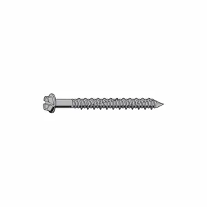 FABORY B70555.025.0125 Concrete/Masonry Screw, 410 Grade, Stainless Steel Anchor, 1/4 Inch Anchor Dia., 1400PK | CG7PJZ 163X14