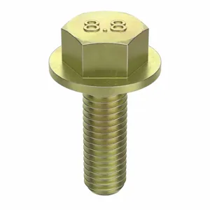 FABORY L01256.080.0040 Flange Bolt, 18mm Flange Dia., M8-1.25 Thread Size, Class 8.8 Grade | CG7TFW 156Y18