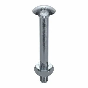 FABORY M08250.160.0140 Carriage Bolt, M16 x 2 Thread Size, Class 4.6, 10PK | CG8EBX 54FM23