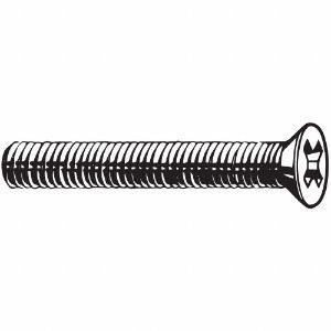 FABORY M51300.030.0012 Machine Screw, 12mm Length, A2 Stainless Steel, M3 x 0.50mm Thread Size, 100PK | CG8HBQ 54FR60