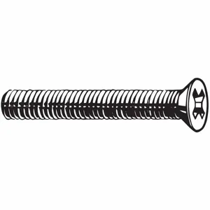 FABORY M51300.025.0020 Machine Screw, 20mm Length, A2 Stainless Steel, M2.5-0.45mm Thread Size, 100PK | CG8HBK 54FR56