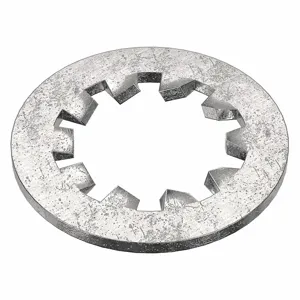 FABORY L51456.080.0001 Lock Washer, Stainless Steel, M8 Size, 0.8mm Thick, Internal Tooth, Open Perimeter, 17850PK | CG8AEU 42GT84