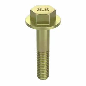 FABORY M01256.060.0050 Flange Bolt, 14.2mm Flange Dia., M6-1 Thread Size, Class 8.8 Grade | CG8CYJ 38CP39