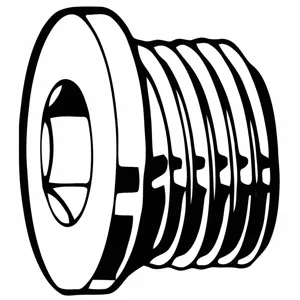 FABORY M07640.220.0150 Socket Screw Plug, Steel, M22-1.5 Thread Size | CG8DRT 54FK10