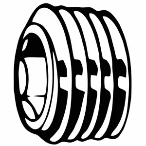 FABORY M07660.120.0150 Socket Screw Plug, Steel, M12-1.5 Thread Size | CG8DRY 54FK15