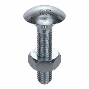 FABORY M08250.060.0020 Carriage Bolt, M6 x 1 Thread Size, Class 4.6, 100PK | CG8DYP 54FL46