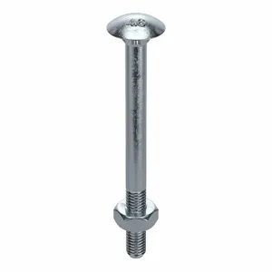 FABORY M08250.080.0100 Carriage Bolt, M8 x 1.25 Thread Size, 100Mm Length, Zinc Plated Finish, Steel, 50PK | CG8DZX 54FL76