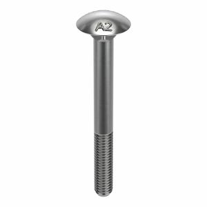 FABORY M51500.060.0060 Carriage Bolt, M6 x 1 Thread Size, A2 Grade, 50PK | CG8HPQ 54FT73