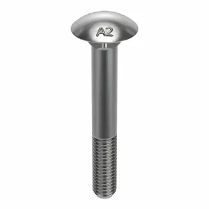 FABORY M51500.060.0050 Carriage Bolt, M6 x 1 Thread Size, A2 Grade, 50PK | CG8HPP 54FT72