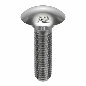 FABORY M51500.100.0040 Carriage Bolt, M10 x 1.50 Thread Size, A2 Grade, 10PK | CG8HQM 54FT93