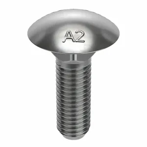 FABORY M51500.120.0040 Carriage Bolt, M12 x 1.75 Thread Size, A2 Grade, 10PK | CG8HQY 54FV04