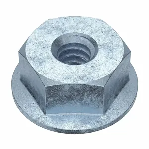 FABORY U11610.013.0001 Flange Nut, 6-32 Thread Size, Self Locking, Zinc Plated Finish, Steel, Right Hand, 100Pk | CD2YRY 41MG28