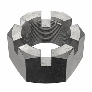 FABORY U12035.200.0001 Castle Nut, 2-12 Thread Size, Grade 8 Grade | CG8MDE 41UA05