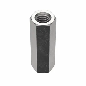 FABORY U51106.037.0175 Coupling Nut, 1-3/4 Inch Length, 3/8-16 Thread Size, 18-8 Grade | CG8TCF 41JZ51