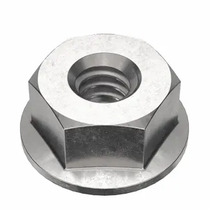 FABORY U51108.019.0001 Lock Nut, 0.5 Inch Flange Dia., #10-24 Thread Size, 18-8 Grade, 50PK | CG8TCQ 41MG59