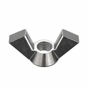 FABORY U51811.025.0001 Wing Nut, 1/4-28 Thread Size, 18-8 Grade, 10PK | CG8UMJ 41VA63