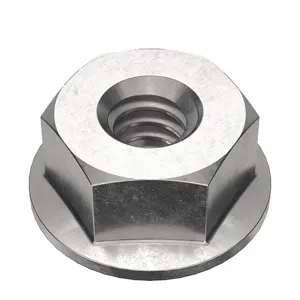 FABORY U55108.019.0001 Lock Nut, 0.5 Inch Flange Dia., #10-24 Thread Size, 316 Grade, 10PK | CG8UQW 41MG67