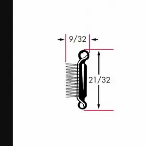 FAIRCHILD 0148-4X2 Edge Grip Seal, Beltline Weatherstrip, Rubber, 8 Ft Lg, Automotive/Weatherproofing | CP4WNU 61UK60