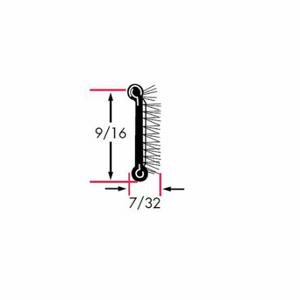 FAIRCHILD 0199-4X2 Kantengriffdichtung, Gürtellinien-Dichtungsstreifen, flexibles Florfutter, 8 Fuß Länge | CP4WLP 61UK63