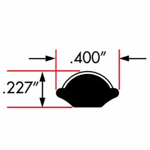 FAIRCHILD 0723-25 Window Locking Gasket, EPDM, 25 ft Length | CP4WQG 61UJ99