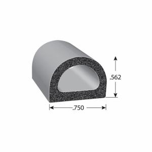 FAIRCHILD RS1021-50 Foam Rubber Seal With Adhesive Back, 3/4 Inch Overall Width, 1/2 Inch Overall Height, EPDM | CP4WPK 61UJ73