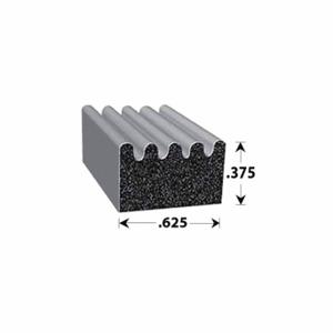 FAIRCHILD RS1025-50 Schaumgummidichtung mit selbstklebender Rückseite, 5/8 Zoll Gesamtbreite, 3/8 Zoll Gesamthöhe, EPDM | CP4WPY 61UJ76