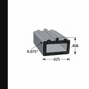 FAIRCHILD RS1034-50 Foam Rubber Seal With Adhesive Back, 5/8 Inch Overall Width, 3/8 Inch Overall Height, EPDM | CP4WPR 61UJ85