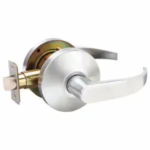 FALCON LOCK B101S Q 626 Door Lever Lockset, Grade 2, Quantum, Satin Chrome, Lever, Cylindrical | CP4WRW 45EH42