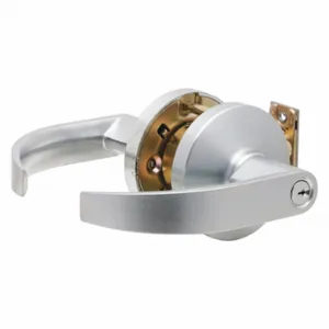 FALCON LOCK B581CP6D Q 626 Door Lever Lockset, Grade 2, Quantum, Satin Chrome | CP4WRT 45EH53