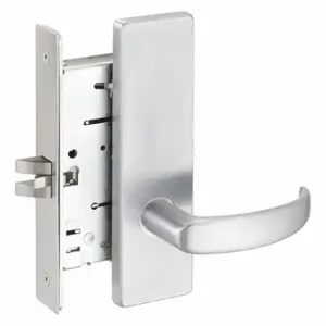 FALCON LOCK MA101 QG 626 Lock Mortise Lockset, Grade 1, Ma Quantum Gala, Satin Chrome, Not Keyed, Lever | CP4WUR 46TM10