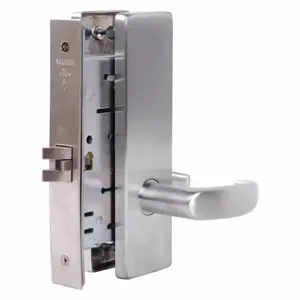 FALCON LOCK MA101 QN 626 Lock Mortise Lockset, Grade 1, Ma Quantum Napa, Satin Chrome, Not Keyed, Lever | CP4WUT 46TM13