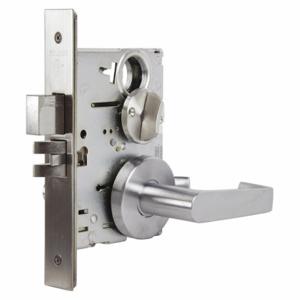 FALCON LOCK MA301 DG 626 Lock Mortise Lockset, Grade 1, Ma Dane Gala, Satin Chrome, Not Keyed | CP4WUN 46TM14