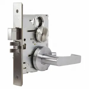 FALCON LOCK MA301 DG 626 Lock Mortise Lockset, Grade 1, Ma Dane Gala, Satin Chrome, Not Keyed | CP4WUN 46TM14