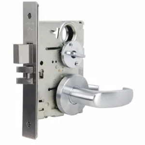 FALCON LOCK MA301 QG 626 Lock Mortise Lockset, Grade 1, Ma Quantum Gala, Satin Chrome, Not Keyed | CP4WVF 46TM15