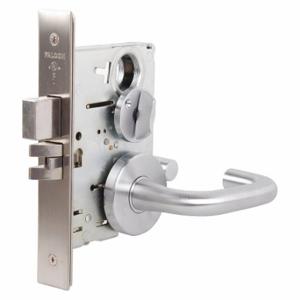 FALCON LOCK MA301 SG 626 Lock Mortise Lockset, Grade 1, Ma Sutro Gala, Satin Chrome, Not Keyed | CP4WUV 46TM16