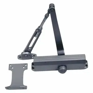 FALCON LOCK SC61A HWPA AL SLIM Security Door Closer, Hold Open, Non-Handed, 9 1/16 Inch Housing Length | CP4WQV 22RC44