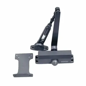 FALCON LOCK SC91A HWPA AL Security Door Closer, Hold Open, Non-Handed, 6 1/2 Inch Housing Length | CP4WQR 22RC58