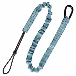 FALLTECH 5027B10 Tool Lanyard, Black/Blue, Carabiner, Nylon/Steel, Hand Tools/Power Tools | CP4XLM 60XG56