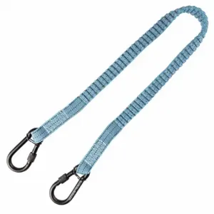 FALLTECH 5029C Tool Lanyard, Black/Blue, Carabiner, Steel, Hand Tools/Power Tools | CP4XLQ 60XG61