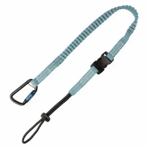 FALLTECH 5032A Tool Lanyard, Black/Blue, Carabiner, Aluminum/Nylon, Hand Tools/Power Tools | CP4XLK 60XG65