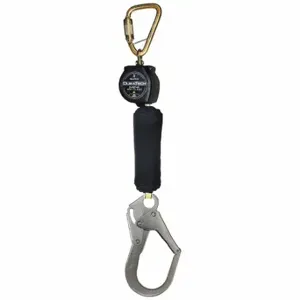 FALLTECH 72906SC3 Self-Retracting Lifeline, 2 1/2 Inch Steel Rebar Hook Anchor, Harness Steel Carabiner | CP4XHG 794D29