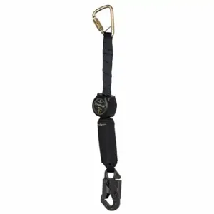 FALLTECH 72906SCD1 Self-Retracting Lifeline, Steel Carabiner Anchor, Harness Steel Carabiner, 6 ft Line | CP4XHP 794D37