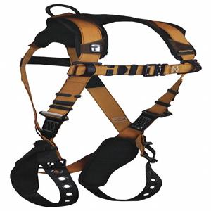 FALLTECH G7080BS Full Body Harness, 425 Lbs. Capacity, Brown/Gold, S Size | CH6PKY 49CD47