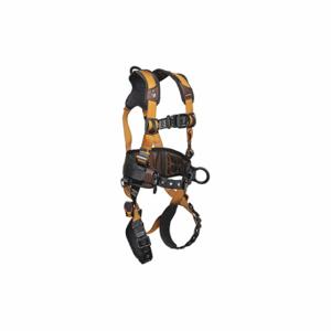 FALLTECH G7081BFDL Full Body Harness, Positioning, Vest Harness, Quick-Connect/Quick-Connect, Cam, L, Belt | CP4XCL 55MK92